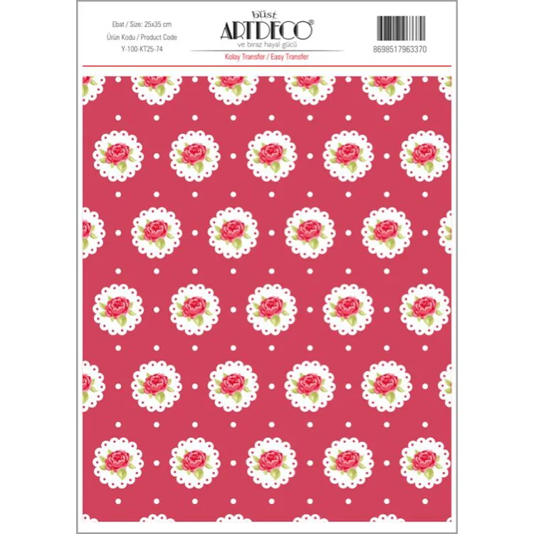 ARTDECO KOLAY TRANSFER 25X35CM DESEN NO:74