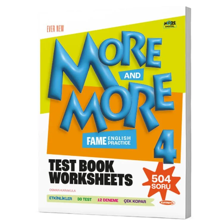 KURMAY MORE & MORE 4.SINIF ENGLISH TEST BOOK WORKSHEETS