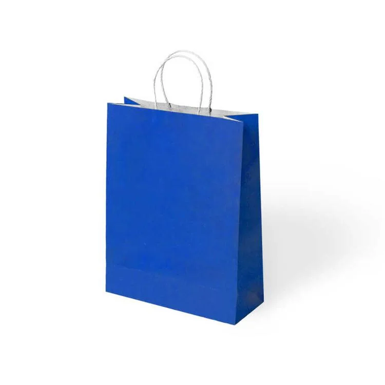 KİKA 1000523 BÜKÜM SAPLI 25x12x31cm HEDİYELİK KAĞIT ÇANTA LACİVERT - TEKLİ