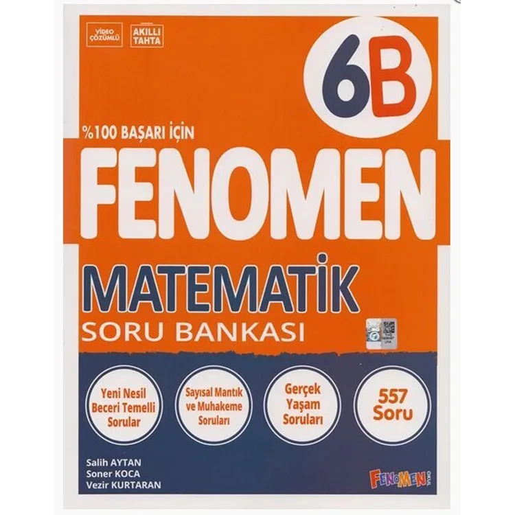 FENOMEN 6. SINIF MATEMATİK B SORU BANKASI - 2024