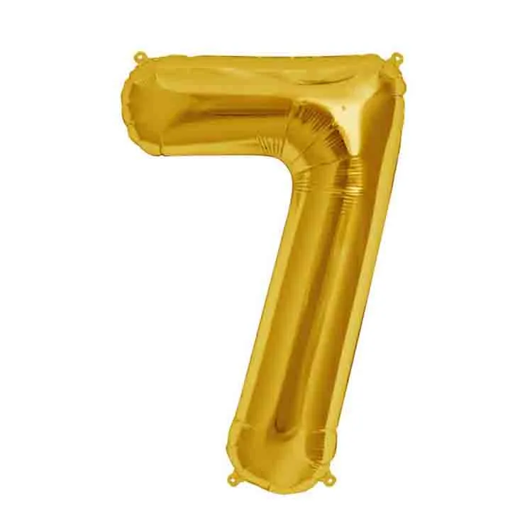 NEDİ FOLYO BALON 40 inç RAKAM ALTIN 7 NEDİ-66027