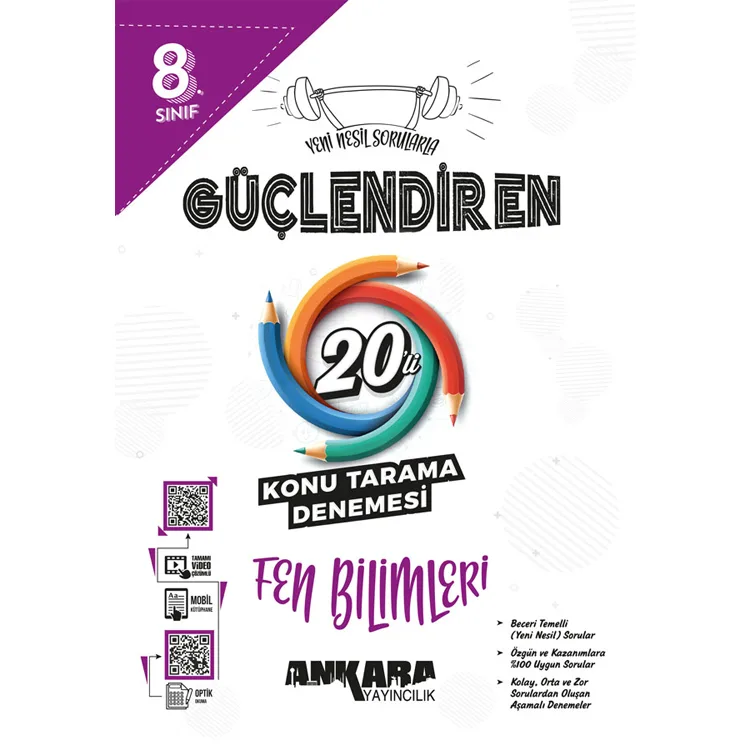 ANKARA 8. SINIF GÜÇLENDİREN 20'Lİ FEN BİLİMLERİ KONU TARAMA DENEMESİ