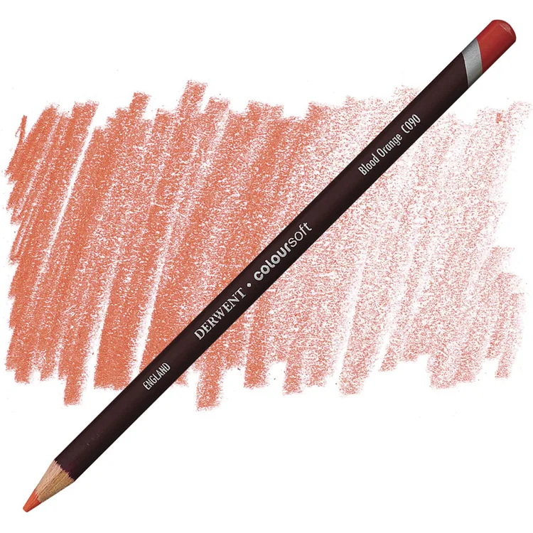 DERWENT COLOURSOFT - YUMUŞAK KURUBOYA KALEMİ- BLOOD ORANGE C090