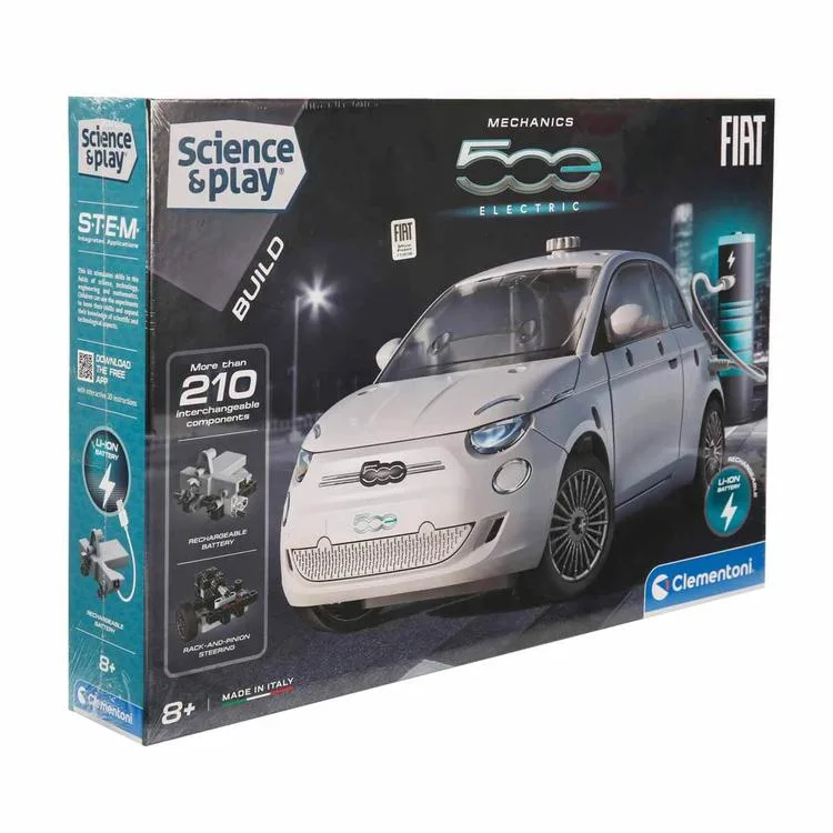 CLEMENTONI 75085 MEKANİK LABORATUVARI FIAT 500 ELEKTRİKLİ ARABA