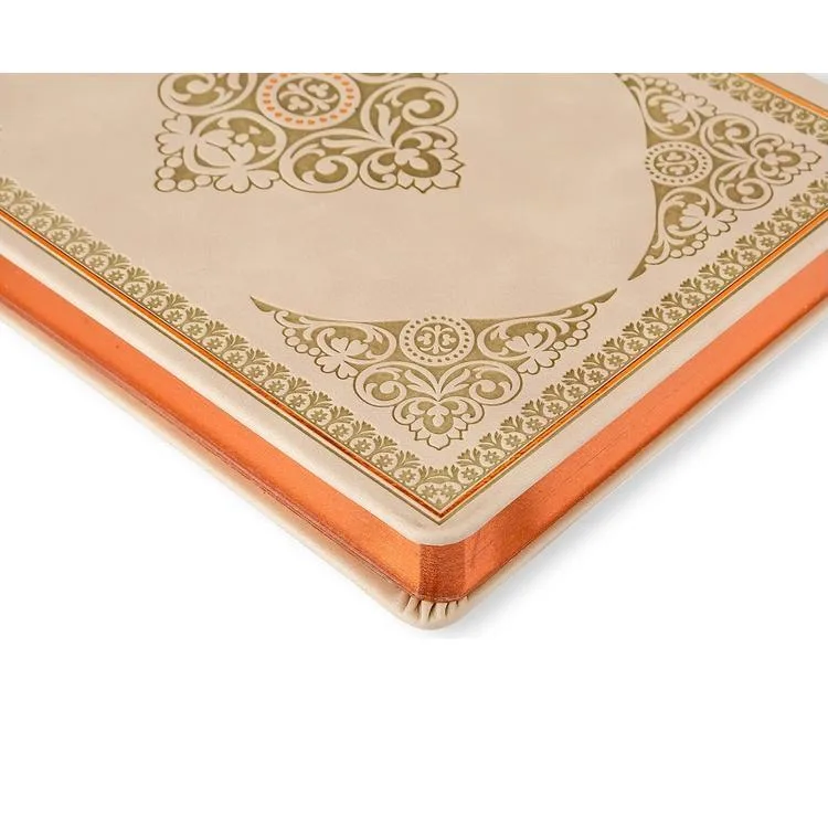 VICTORIA'S JOURNALS 124-1668 VINTAGE OLD BOOK 14x20cm 80gr.128YP. ÇİZGİLİ DEFTER BEJ