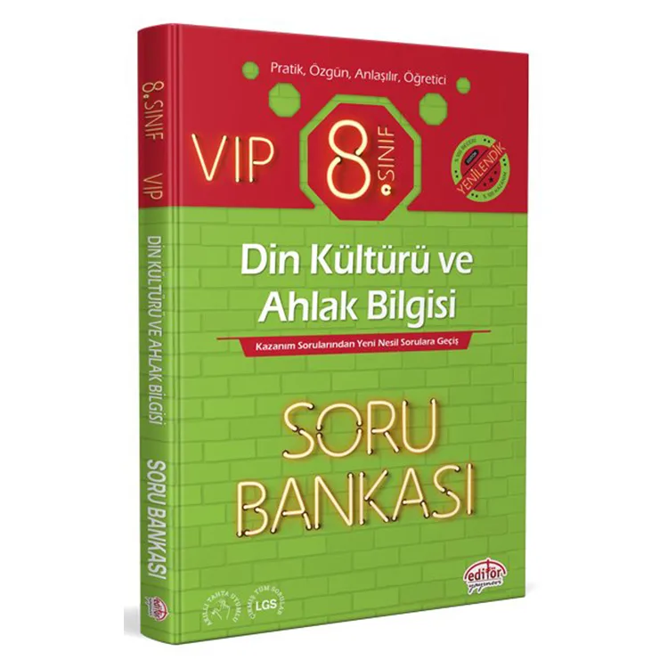 EDİTÖR 8. SINIF VIP DİN KÜLTÜRÜ VE AHLAK BİLGİSİ SORU BANKASI