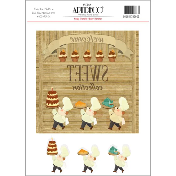 ARTDECO KOLAY TRANSFER 25X35CM DESEN NO:24