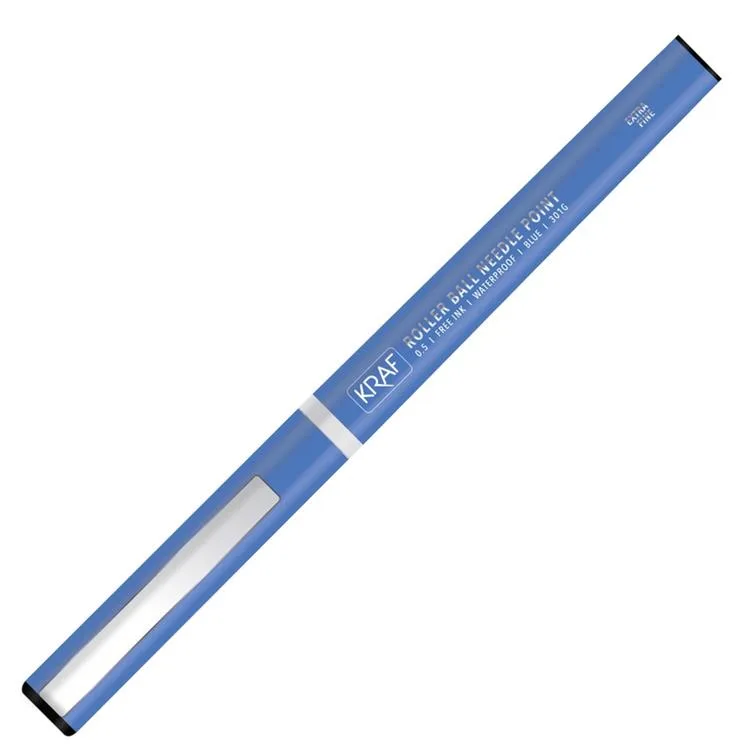 KRAF 301G İĞNE UÇ ROLLER KALEM 0.5 MAVİ