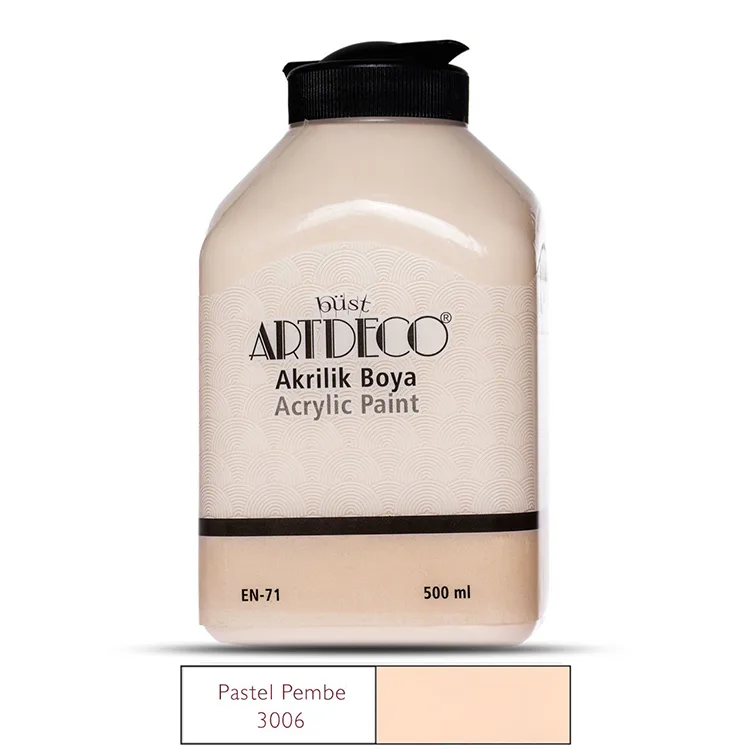 ARTDECO 070L-3006 AKRİLİK BOYA 500 ML. PASTEL PEMBE