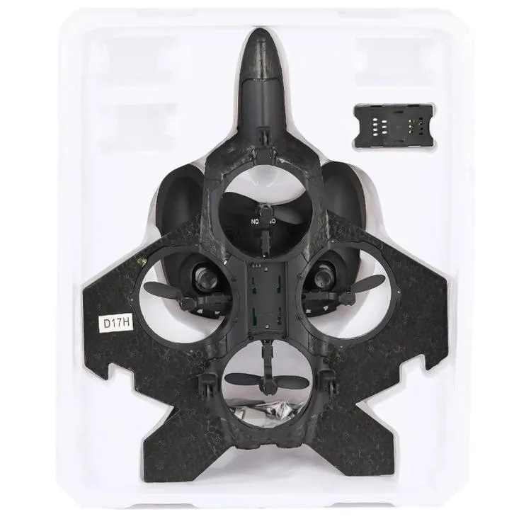 ASYA OYUNCAK D17H COMBAT AIRCRAFT KUMANDALI IŞIKLI ÜÇ MOTORLU DRON UÇAK 14+