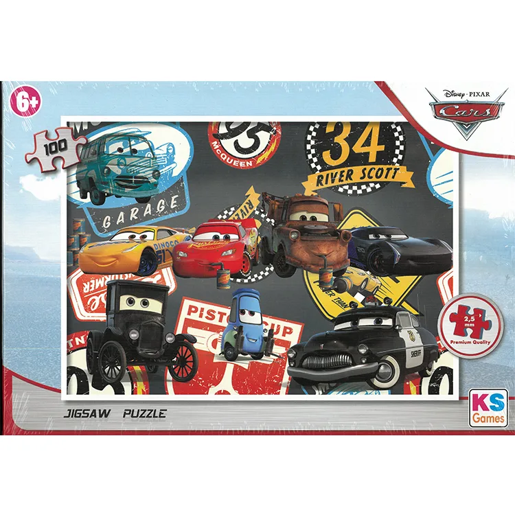 KS GAMES CR714 CARS 48x34cm KUTULU YAPBOZ/PUZZLE 100 PARÇA