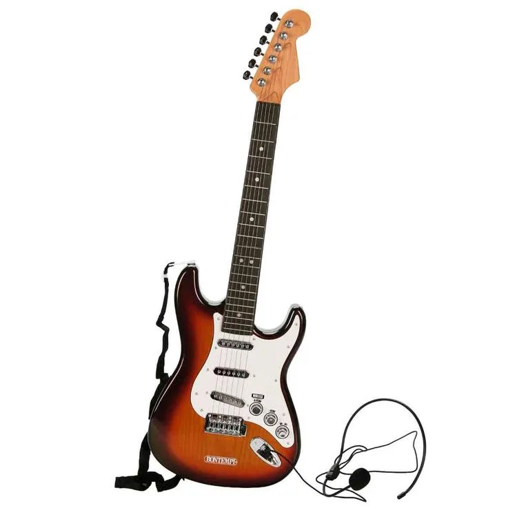 SUNMAN 24-1320 BONTEMPİ MİKROFONLU ELEKTRONİK TELLİ ROCK METAL GİTAR 67 CM 5+