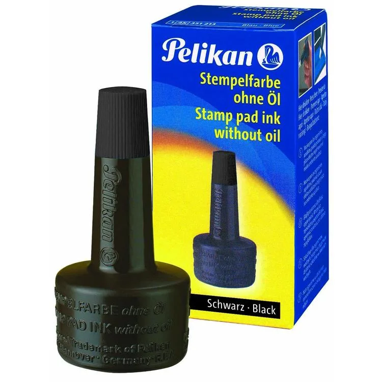 PELİKAN ISTAMPA MÜREKKEP SİYAH BASMALI