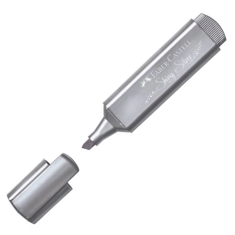 FABER CASTELL FOSFORLU KALEM METALİK SİLVER 1546