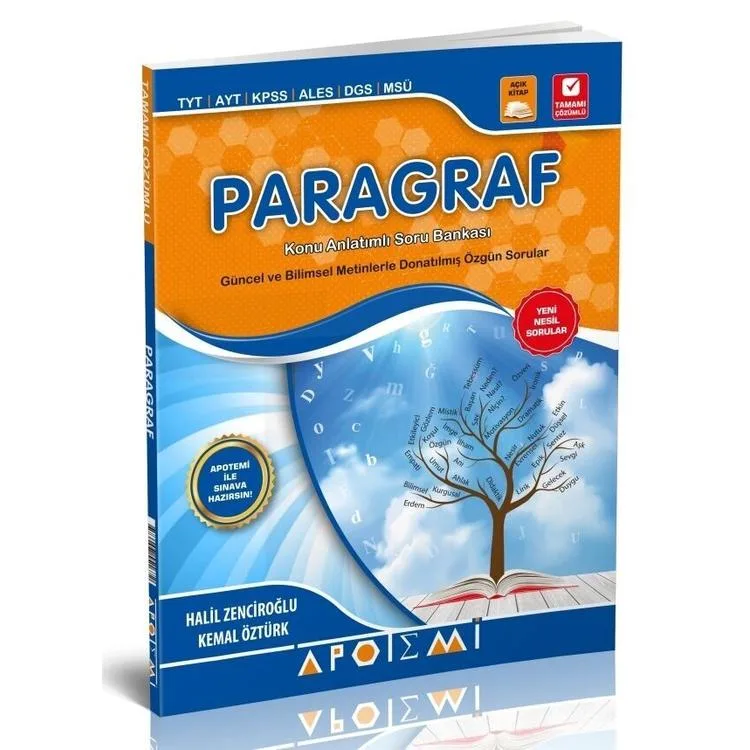 APOTEMİ PARAGRAF KONU ANLATIMLI SORU BANKASI