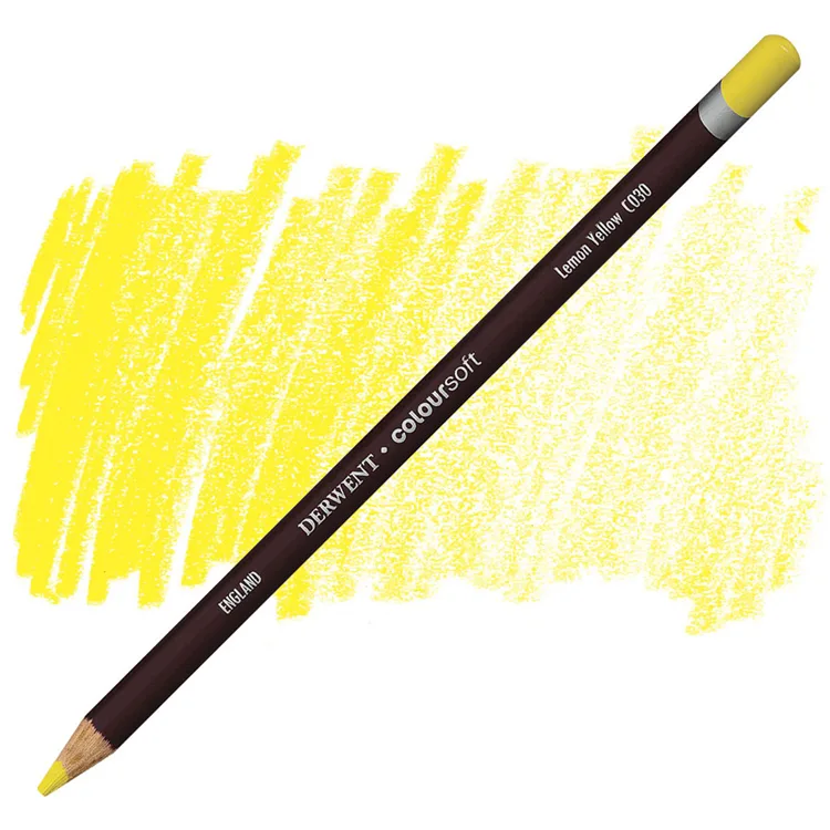 DERWENT COLOURSOFT - YUMUŞAK KURUBOYA KALEMİ- LEMON YELLOW C030