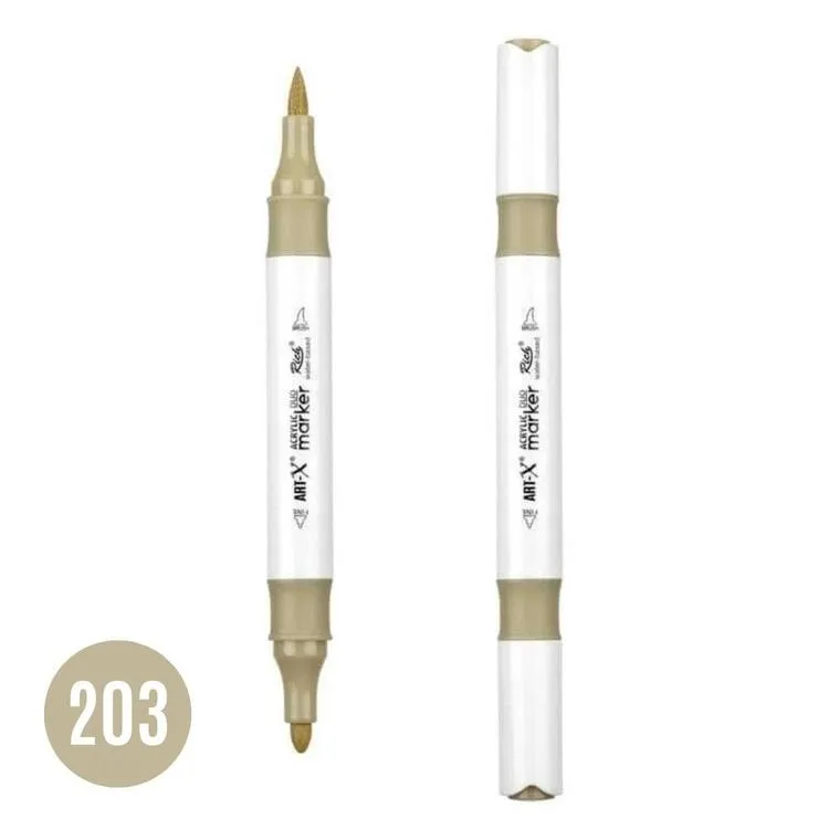 RİCH 17896-203 ART-X ÇİFT TARAFLI DUO AKRİLİK MARKER TAŞ RENGİ