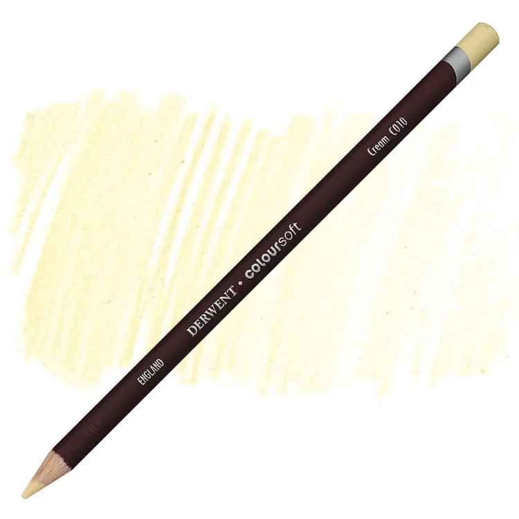 DERWENT COLOURSOFT - YUMUŞAK KURUBOYA KALEMİ- CREAM C010