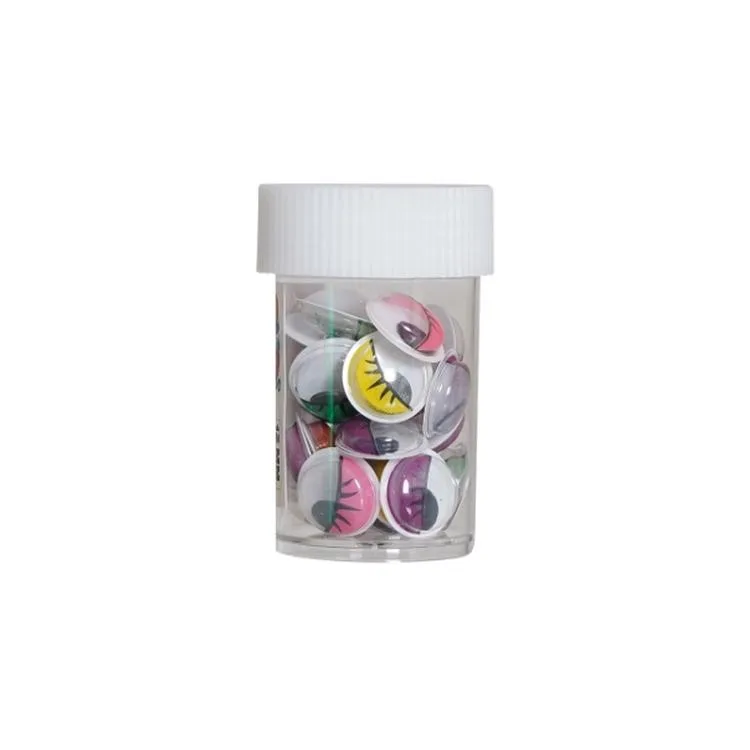 PUTİ 11431 OYNAR GÖZ KİRPİKLİ RENKLİ 12mm - TEKLİ