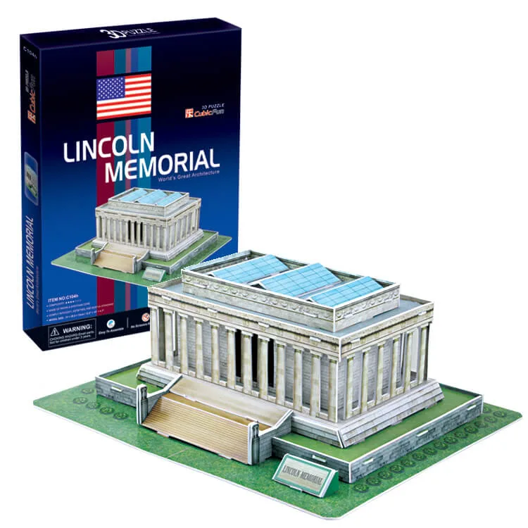 NECOTOYS CUBIC FUN C104H LINCOIN ANITI - AMERİKA 3D PUZZLE