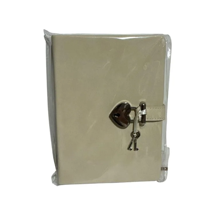 VICTORIA'S JOURNALS 1241-1902 HUSH HUSH KİLİTLİ 13x18cm 80gr.160YP.ÇİZGİLİ DEFTER - KREM