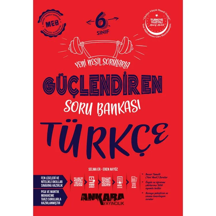 ANKARA YAYINLARI 6. SINIF TÜRKÇE GÜÇLENDİREN SORU BANKASI