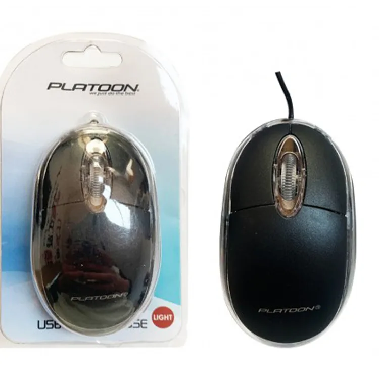 PLATOON PL-1080 USB LUX VAKUMLU KABLOLU MOUSE SİYAH