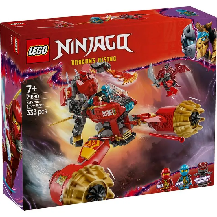 LEGO 71830 KAI'S MECH STORM RIDER 333 PARÇA 7+