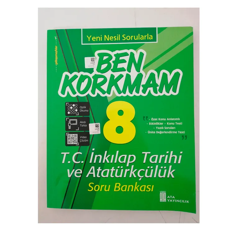 ATA 8. SINIF BEN KORKMAM T.C İNKILAP TARİHİ VE ATATÜRKÇÜLÜK SORU BANKASI