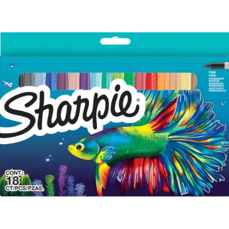 SHARPİE 2201230 FINE PERMANENT MARKER SET 18'Lİ - BALIK