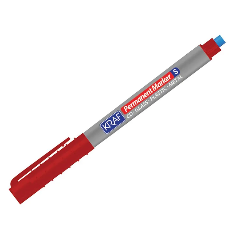 KRAF 270M ASETAT KALEMİ SİLGİLİ (S) KIRMIZI