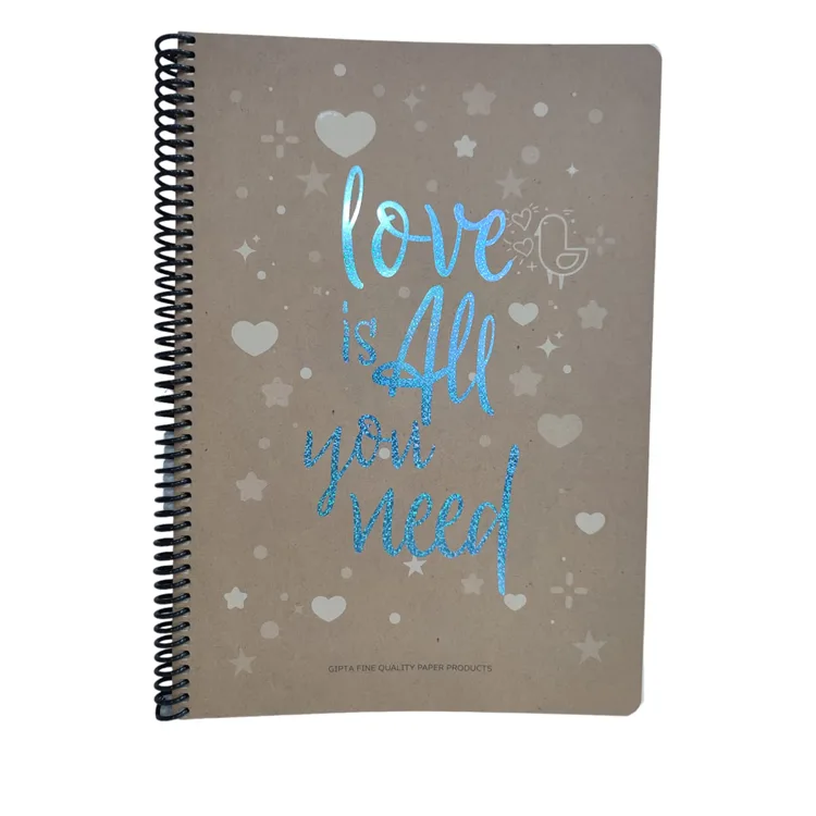 GIPTA LOVE BOOK SPİRALLİ KARTON KAPAK A4 80 YP ÇİZGİLİ DEFTER