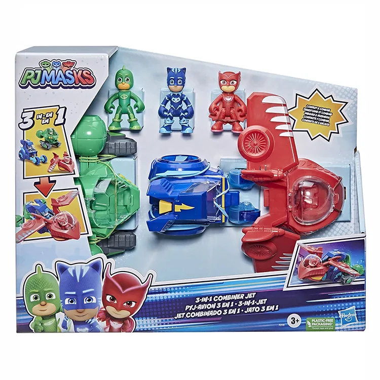 HASBRO F2119 PJ MASKELİLER 3'Ü 1 ARADA SÜPER JET OYUN SETİ