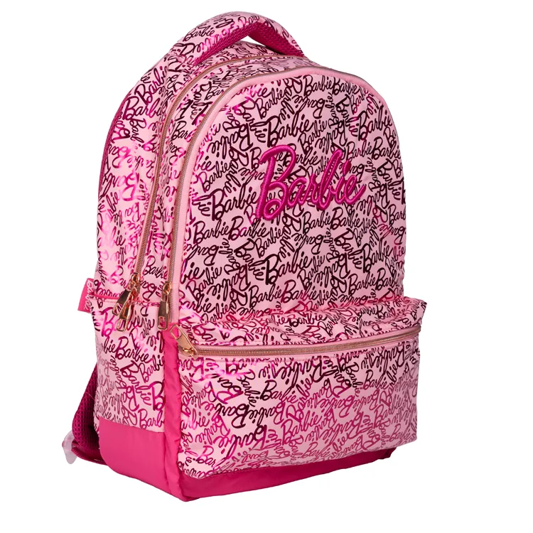 TMN 592867 BARBIE OKUL SIRT ÇANTASI 2694 PARLAK PEMBE YAZILI