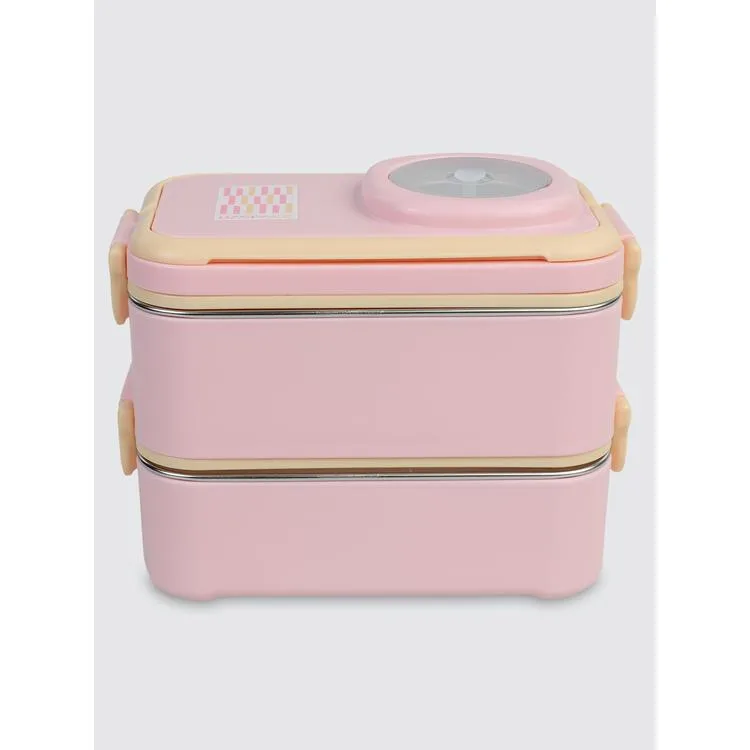 UZSPACE VGN-8023-8093 PASLANMAZ ÇELİK YEMEK KABI - LUNCH BOX 1200 ML PEACH PINK