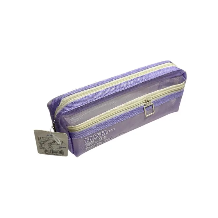ODAK KT62049 TRAVEL ÇİFT GÖZLÜ PASTEL RENKLİ FİLE KALEM ÇANTASI 21 x 6 x 8 - TEKLİ