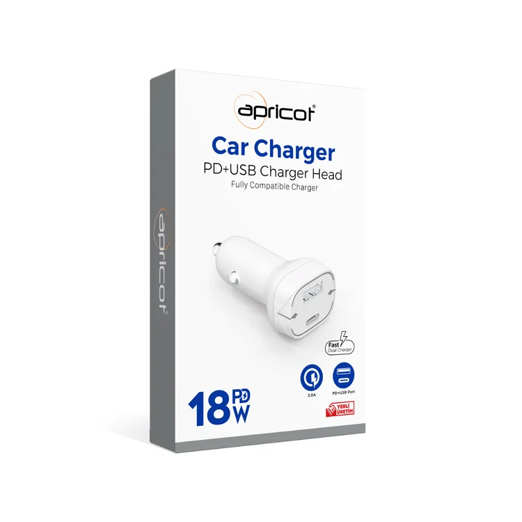 APRİCOT APC-CC18 18W ARAÇ ŞARJI CİHAZI