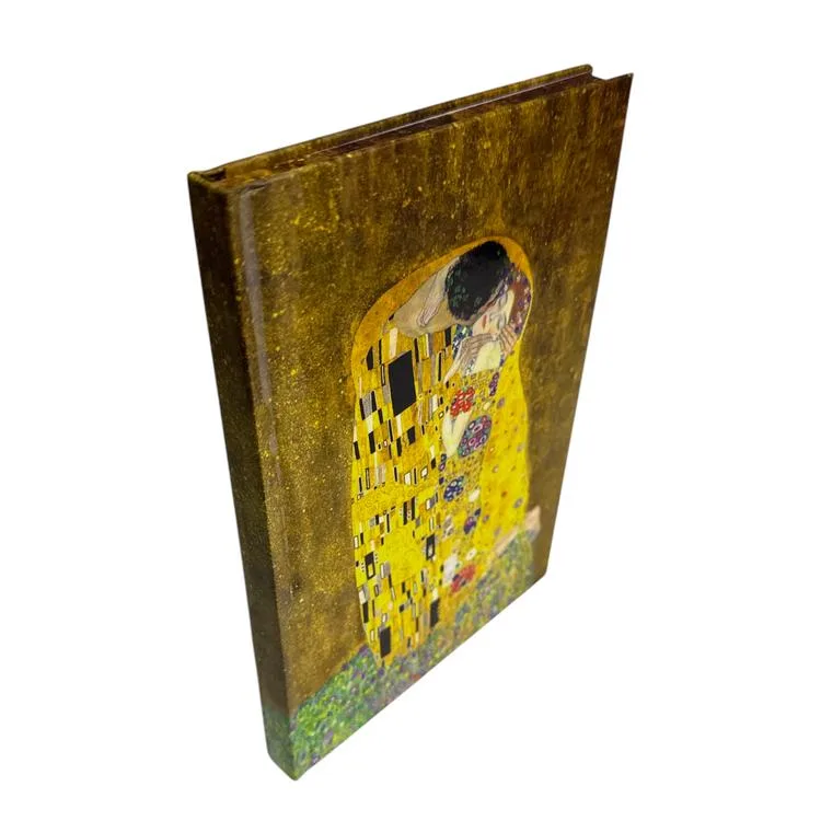 PRESTİJ 14X20 GUSTAV KLİMT / ÖPÜCÜK 112 YP LASTİKLİ SERT KAPAK ÇİZGİLİ DEFTER