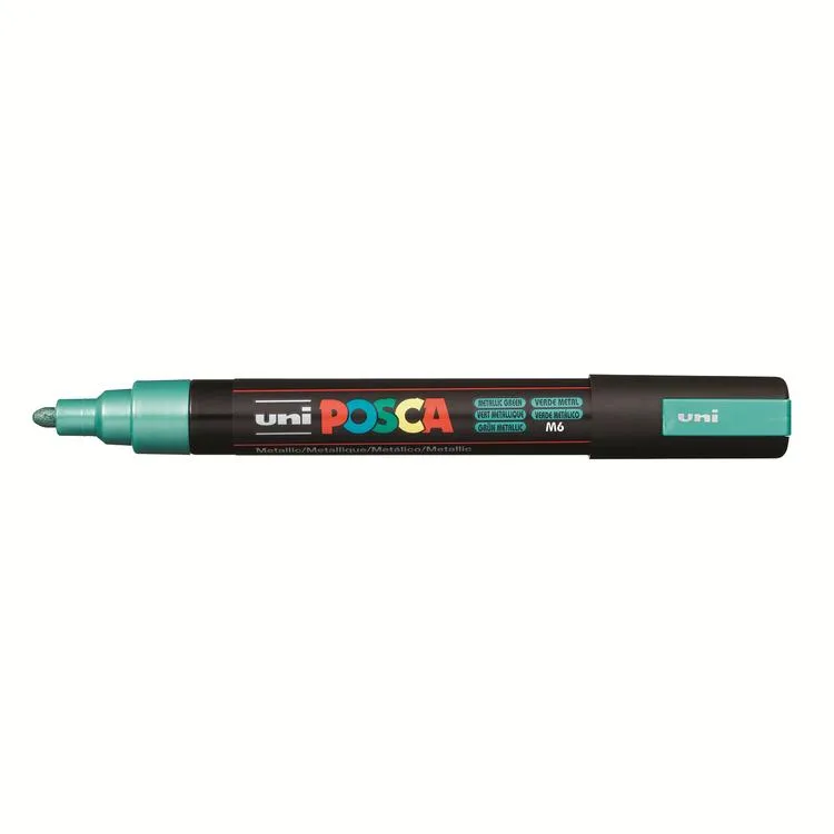 UNİ POSCA SU BAZLI POSTER MARKER 1.8-2.5 PC-5M METALİK YEŞİL
