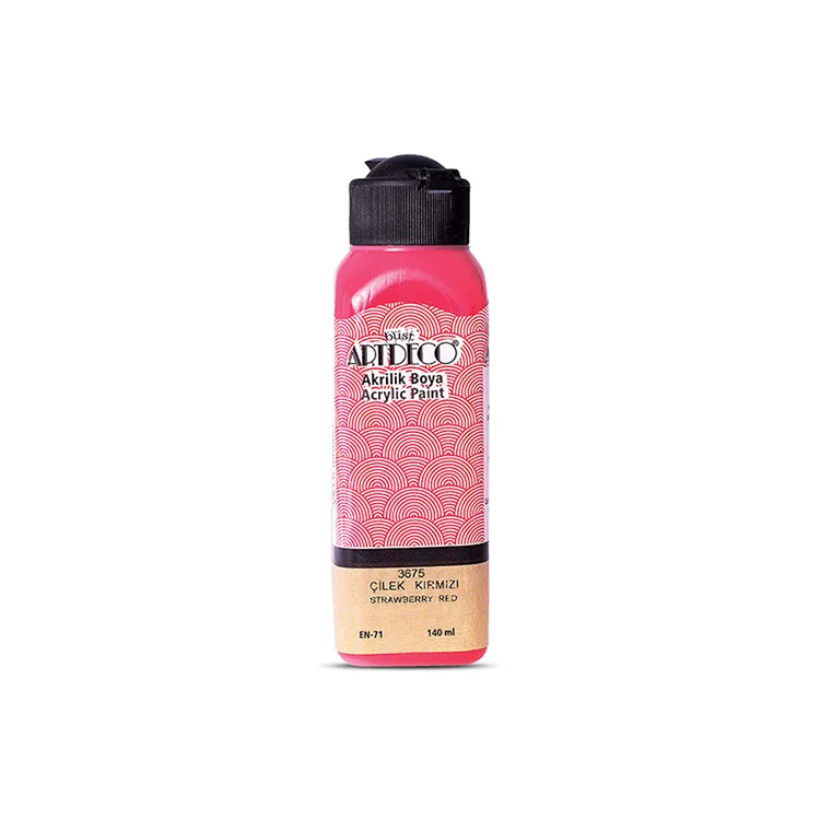 ARTDECO AKRİLİK BOYA 140 ML. ÇİLEK KIRMIZI