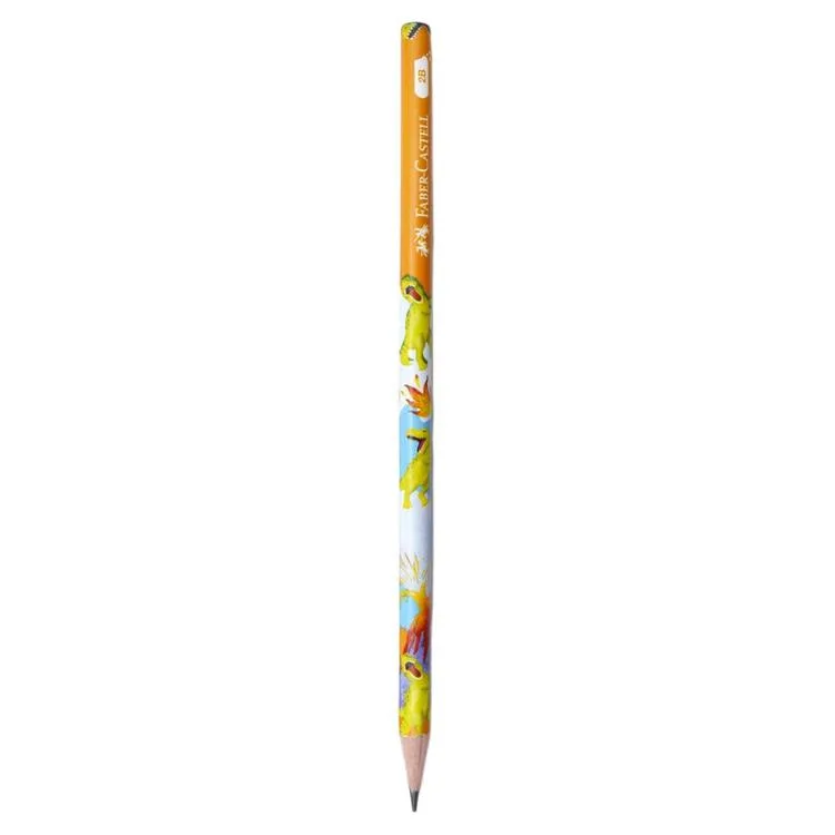 FABER CASTELL DİNO YUVARLAK KURŞUN KALEM 2B 5244000076 - TEKLİ