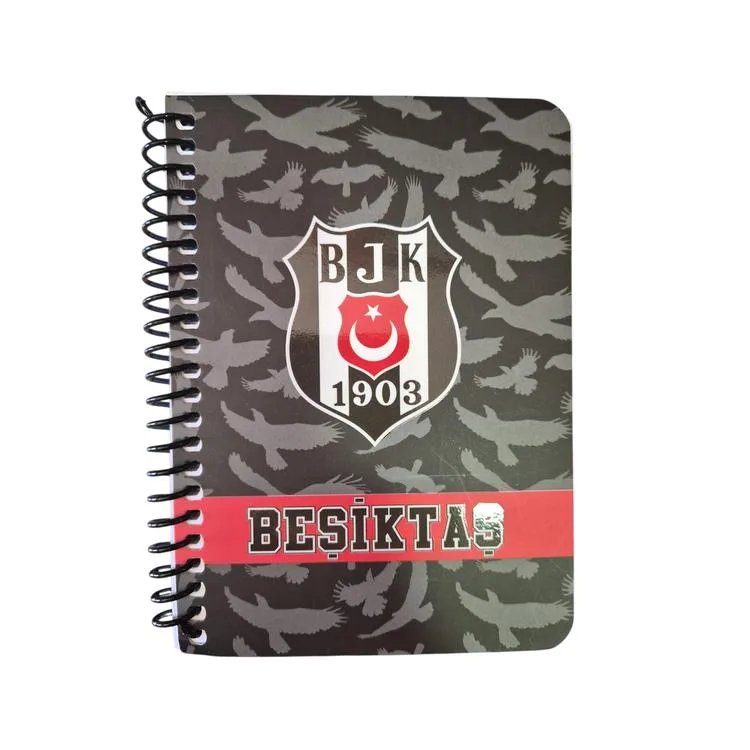 TMN BEŞİKTAŞ 729283 SPİRALLİ BLOKNOT KARTON KAPAK A6 72YP. ÇİZGİLİ