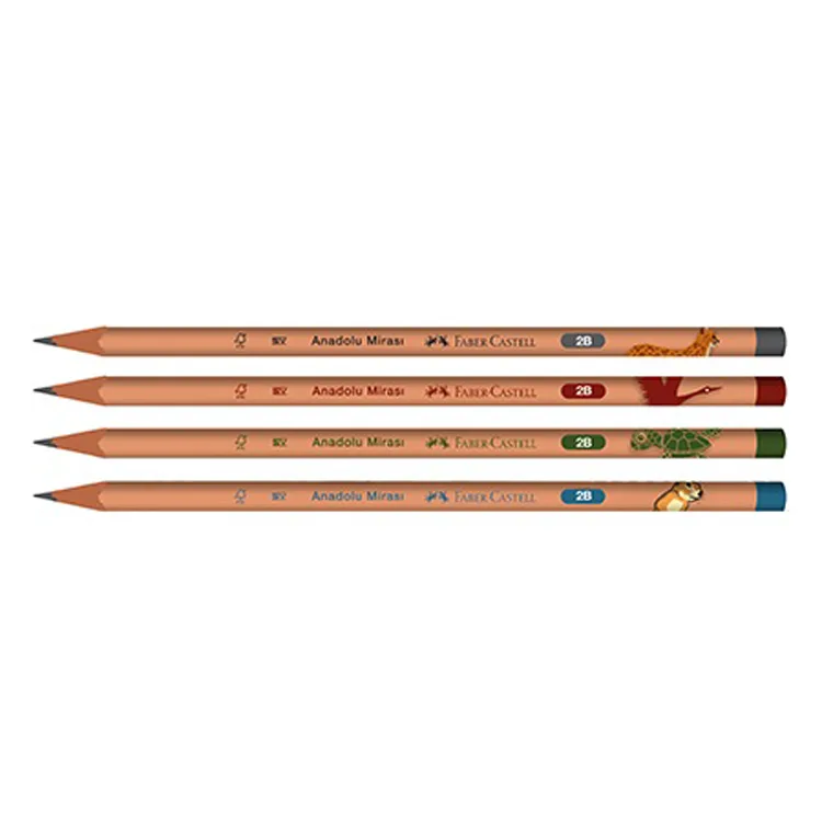 FABER CASTELL ANADOLU MİRASI YUVARLAK KURŞUN KALEM 2B - TEKLİ