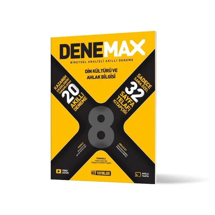 HIZ 8. SINIF DENEMAX DİN KÜLTÜRÜ VE AHLAK BİLGİSİ 20'Lİ AKILLI DENEME