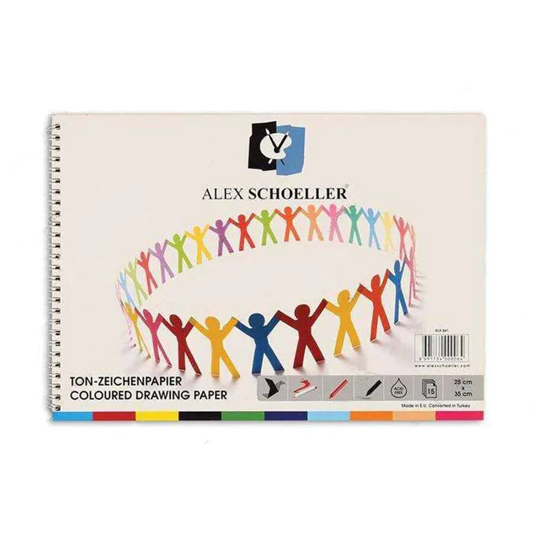 ALEX SCHOELLER FON BLOK SPİRALLİ DEFTER 25X35cm 15'Lİ ALX-841