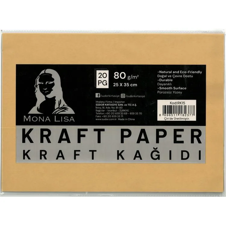 SÜDOR RK15 KRAFT KAĞIDI 25x35 80gr. 20'Lİ