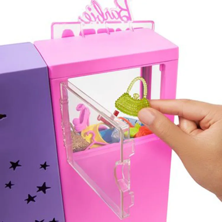 MATTEL HFG75 BARBIE EXTRA LET'S PLAY KIYAFET OTOMATI OYUN SETİ