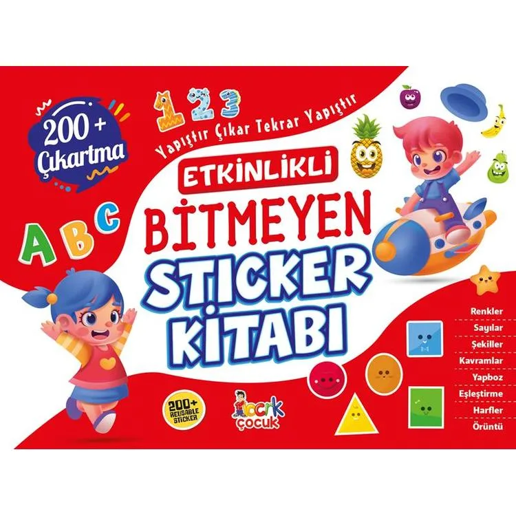 BICIRIK - ETKİNLİKLİ BİTMEYEN STICKER KİTABI 200+ ÇIKARTMA