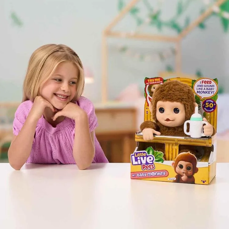 GIOCHI LITTLE LIVE PETS 26613-4 YAVRU MAYMUN