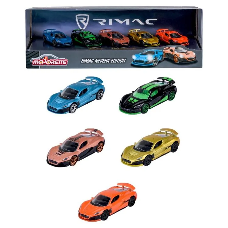 SİMBA MAJORETTE 2053174 RIMAC NEVERA EDITION 5'Lİ ARABA SETİ 1:64 KUTULU 3+